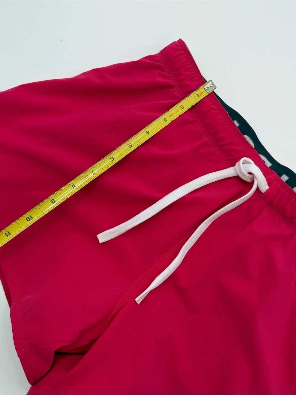 Nike Women's Bright Pink Athletic Shorts with White Drawstring